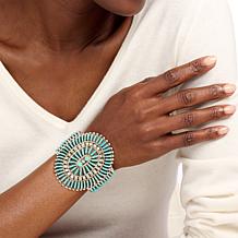 Chaco Canyon Campitos Turquoise Zuni Needle Cuff Bracelet