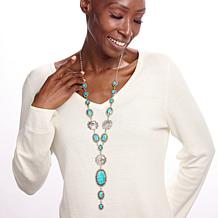 Chaco Canyon Kingman Turquoise Y-Shape Necklace