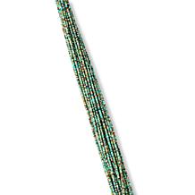 Chaco Canyon Multi-Layer Kingman Turquoise Bead Necklace