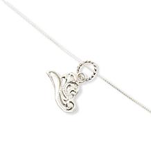 Chaco Canyon Silver Etched Cowboy Hat Pendant with Chain