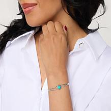 Chaco Canyon Sleeping Beauty Turquoise Sterling Silver Child Cuff
