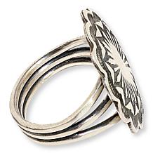 Chaco Canyon Sterling Silver All-Metal Concho Ring