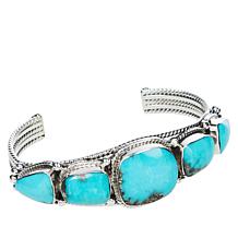 Chaco Canyon Sterling Silver Campitos Turquoise 5-Stone Cuff
