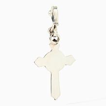Chaco Canyon Sterling Silver Campitos Turquoise Stylized Cross Charm