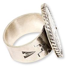 Chaco Canyon Sterling Silver Coin Design Ring