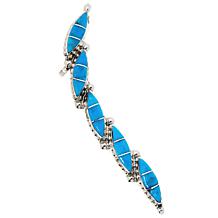 Chaco Canyon Sterling Silver Kingman Turquoise Ear Climber Earring