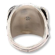 Chaco Canyon Sterling Silver Kingman Turquoise Leaf Ring