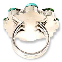 Chaco Canyon Sterling Silver Multicolor Sonoran Turquoise Cluster Ring