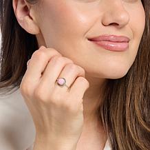 Chaco Canyon Sterling Silver Pink Conch Shell Circle Ring