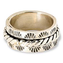 Chaco Canyon Sterling Silver Sleeping Beauty Turquoise Spinner Ring