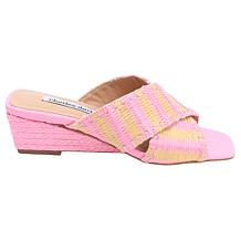 Charles by Charles David Nelios Open-Toe Woven Raffia Wedge Sandal
