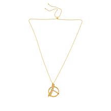 Charles Garnier Gold-Plated CZ Dragonfly Magnifier Adjustable Necklace