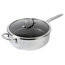 Chef Jet Tila 5-Quart Ceramic Nonstick Clad Stainless Steel Sauté Pan
