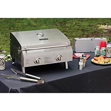 Chef's Style Tabletop Gas Grill in Stainless Steel