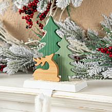 Christmas Reindeer and Bear Stocking Holder - Set of 2