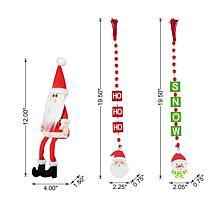 Christmas Signs and Santa Tiered Tray Table Decor - Set of 11