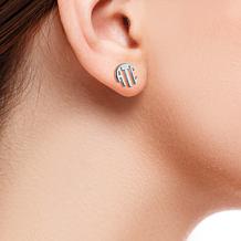 Circle Monogram Earrings