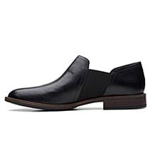 clarks womens camzin step booties stacked heel