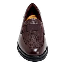 Clarks Collection Sharon Pace Leather Wedge Loafer