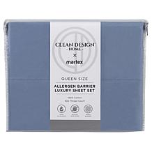 Clean Design Home 100% Cotton Allergen Barrier 400TC Queen Sheet Set