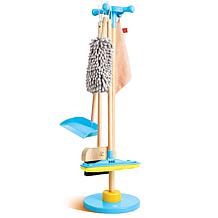 Clean Up Broom Set with Mop, Dustpan, Duster & Stand