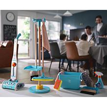 Clean Up Broom Set with Mop, Dustpan, Duster & Stand