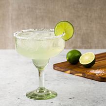 Clear Handblown Mexican Margarita Glass - Set of 6