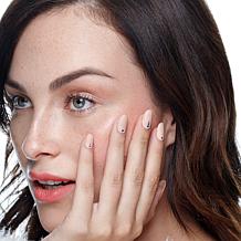 CliqOnU Blue Moon Nude Multicolor Press-On Nails