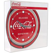 Coca-Cola "Delicious Refreshing" Neon Clock