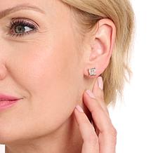 Colleen Lopez 1/10ctw White Diamond Pavé Square Stud Earrings