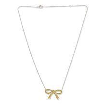 Colleen Lopez 5/8ctw Colored Diamond Bow Necklace
