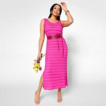 Colleen Lopez Everywhere Ruffle Knit Maxi Tank Dress