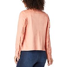 Colleen Lopez Faux Suede Fringe Jacket