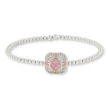 Colleen Lopez Gemstone and White Zircon Pavé Flex Bangle Bracelet