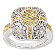 Colleen Lopez Gemstone and White Zircon Pavé Ring 