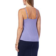 Colleen Lopez Jersey Knit Cami with Lace Trim