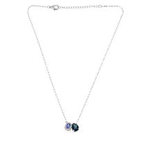 Colleen Lopez London Blue Topaz and Tanzanite "Toi et Moi" Necklace