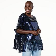 Vivica A. Fox Collection Luxe Crepe Knit Cocoon Top | HSN
