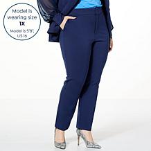 Colleen Lopez Slim-Leg Ponte Pant 