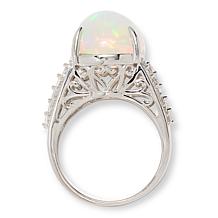 Colleen Lopez Sterling Silver Ethiopian Opal and Gemstone Ring