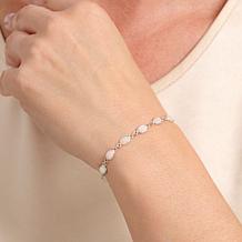 Colleen Lopez Sterling Silver Ethiopian Opal Station Bracelet