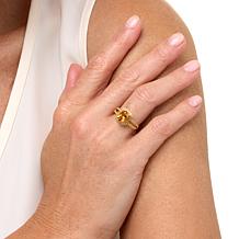 Colleen Lopez Sterling Silver Gemstone and Sapphire Ring