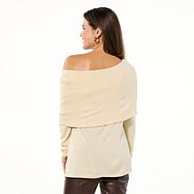 Colleen Lopez Super Soft Convertible Shimmer Sweater