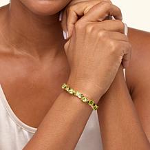 Colleen Lopez Trilliant Gemstone Sterling Silver Line Bracelet