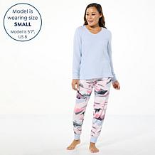 Comfort Code 2-piece Brushed Ultra Rib Knit PJ Set