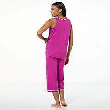 Comfort Code 2-piece Cotton-Blend Knit Tank Top & Cropped Pant Set