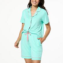 Comfort Code 2-piece Peached Jersey Notched Collar & Short Sleep Set