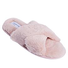 Comfort Code Faux Fur Crisscross Slipper