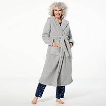 Comfort Code Plush Faux Sherpa Hooded Robe