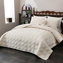 Concierge Collection 100% Cotton 3-piece Quilt Set